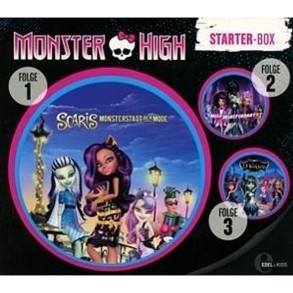 Monster High - Starter-Box, 3 Audio-CDs, Monster High