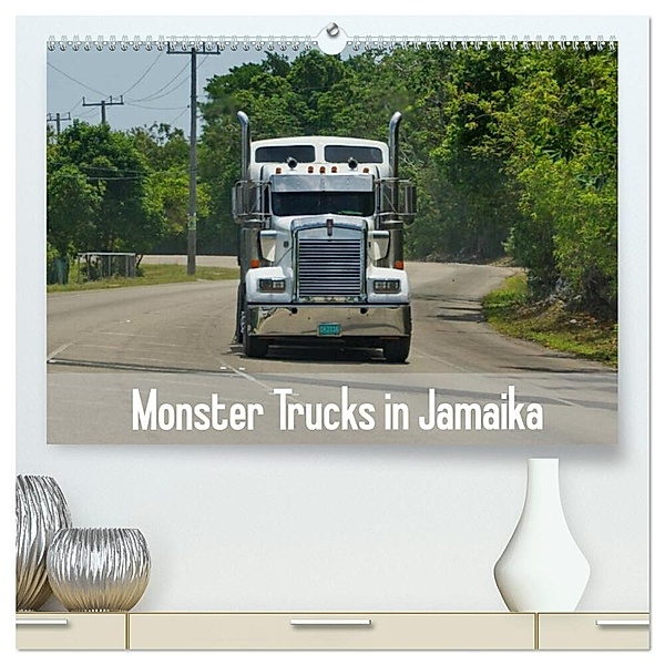 Monster Trucks in Jamaika (hochwertiger Premium Wandkalender 2024 DIN A2 quer), Kunstdruck in Hochglanz, M.Polok