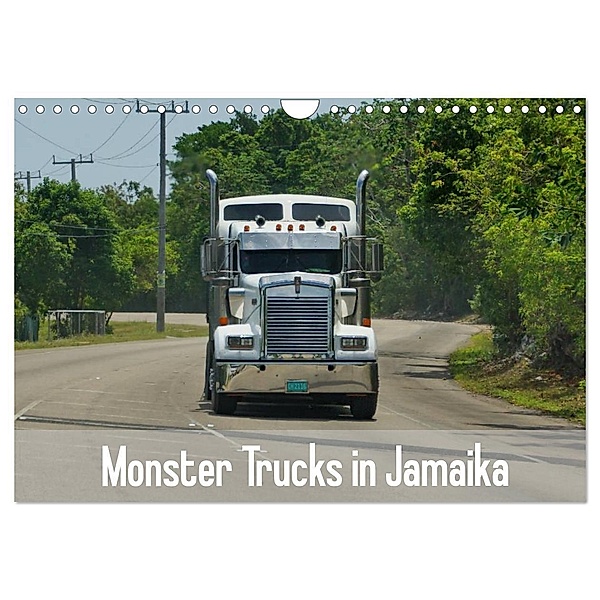 Monster Trucks in Jamaika (Wandkalender 2024 DIN A4 quer), CALVENDO Monatskalender, M.Polok