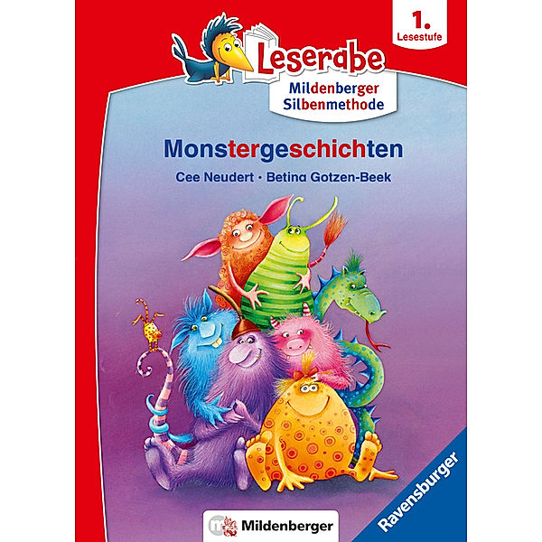 Monstergeschichten - lesen lernen mit dem Leseraben - Erstlesebuch - Kinderbuch ab 6 Jahren mit Silbengeschichten zum Lesenlernen (Leserabe 1. Klasse mit Mildenberger Silbenmethode), Cee Neudert