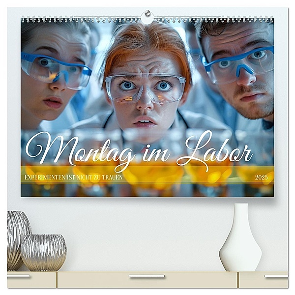 Montag im Labor (hochwertiger Premium Wandkalender 2025 DIN A2 quer), Kunstdruck in Hochglanz, Calvendo, Kerstin Waurick