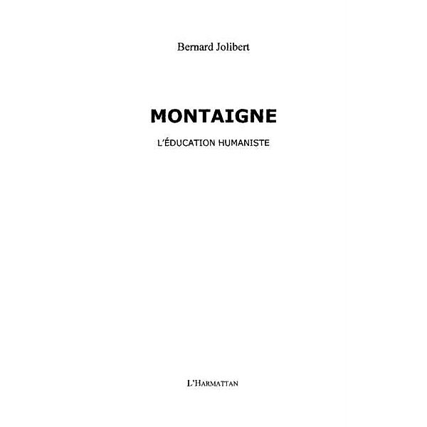 Montaigne / Hors-collection, Mounir Ferram