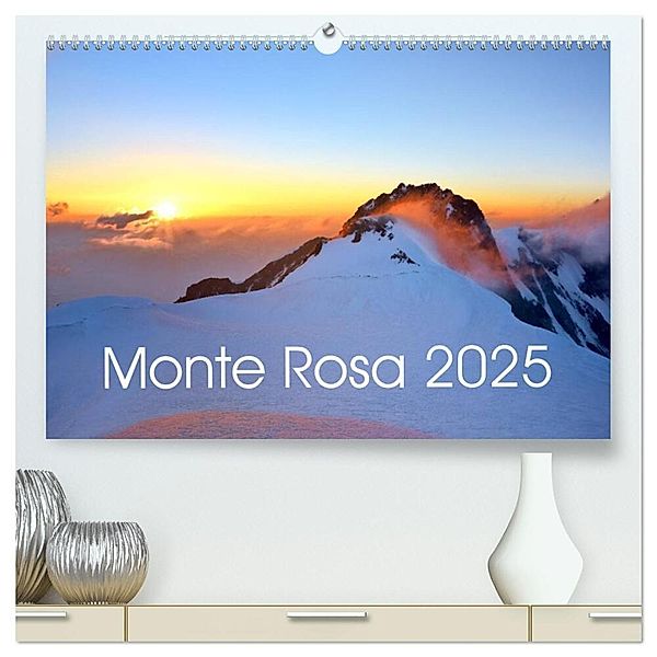 Monte Rosa (hochwertiger Premium Wandkalender 2025 DIN A2 quer), Kunstdruck in Hochglanz, Calvendo, Michael Kehl