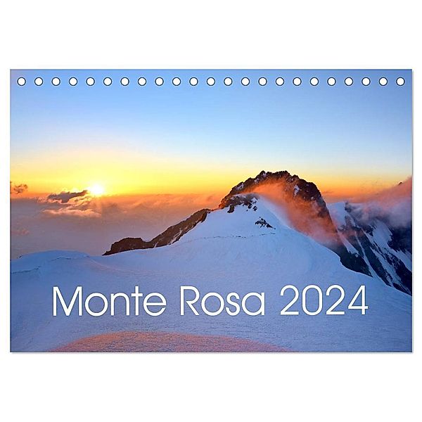 Monte Rosa (Tischkalender 2024 DIN A5 quer), CALVENDO Monatskalender, Michael Kehl