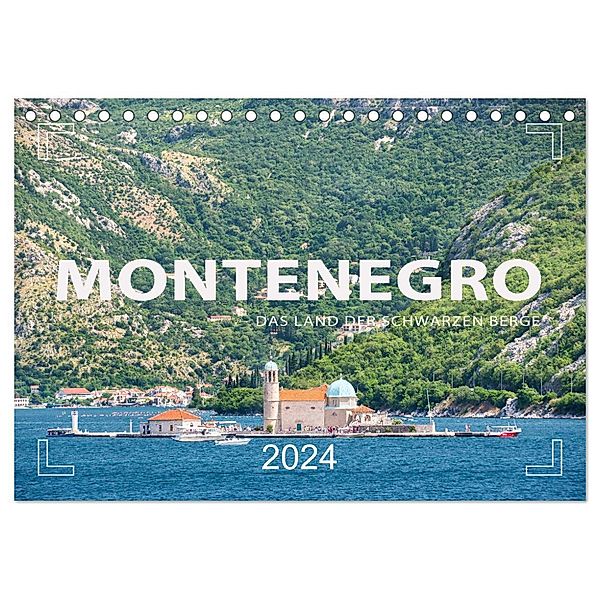 Montenegro - Das Land der schwarzen Berge (Tischkalender 2024 DIN A5 quer), CALVENDO Monatskalender, Mario Weigt