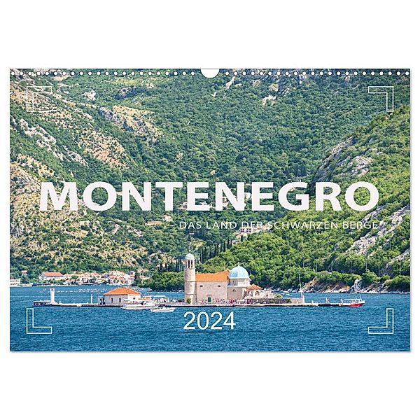 Montenegro - Das Land der schwarzen Berge (Wandkalender 2024 DIN A3 quer), CALVENDO Monatskalender, Mario Weigt