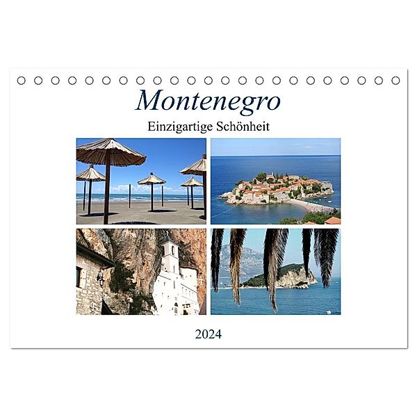 Montenegro - Einzigartige Schönheit (Tischkalender 2024 DIN A5 quer), CALVENDO Monatskalender, Calvendo, Melanie Sommer - Visit and Love