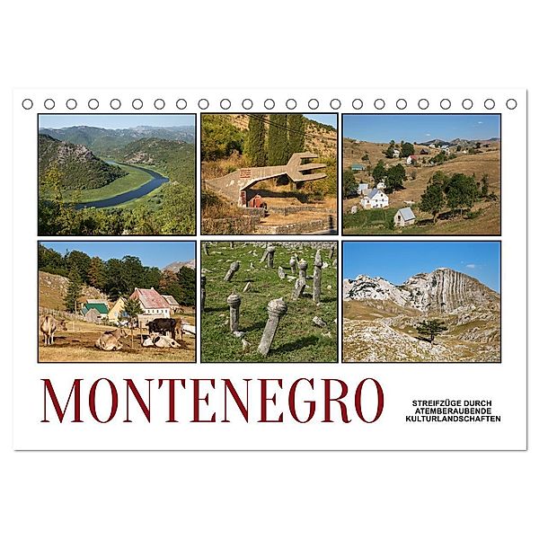Montenegro - Streifzüge durch atemberaubende Kulturlandschaften (Tischkalender 2024 DIN A5 quer), CALVENDO Monatskalender, Christian Hallweger