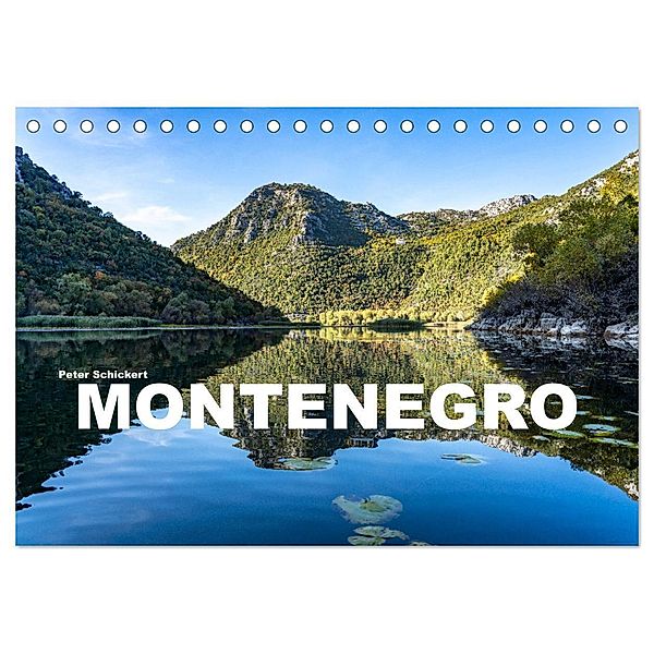 Montenegro (Tischkalender 2025 DIN A5 quer), CALVENDO Monatskalender, Calvendo, Peter Schickert