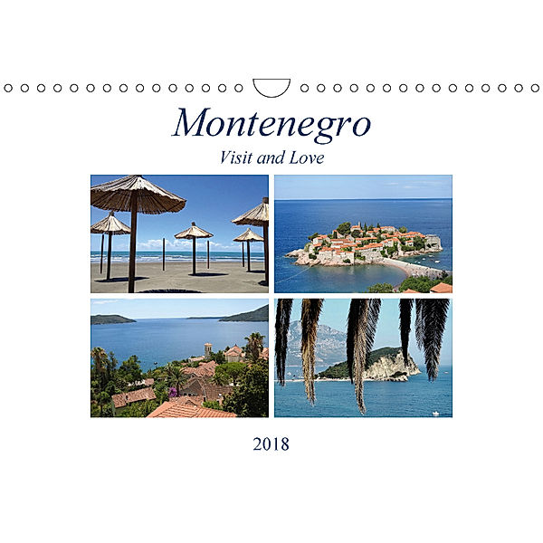 Montenegro - Visit and Love (Wandkalender 2018 DIN A4 quer), Melanie Sommer - Visit and Love