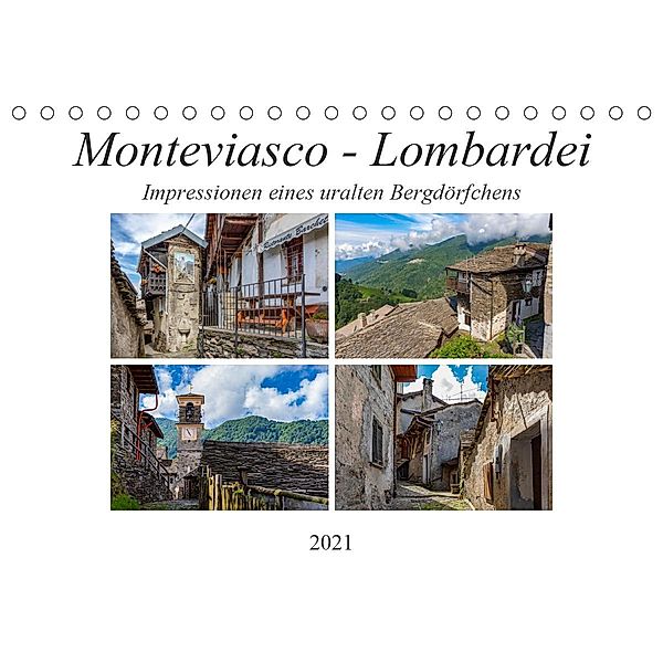 Monteviasco - Lombardei (Tischkalender 2021 DIN A5 quer), Ursula Di Chito