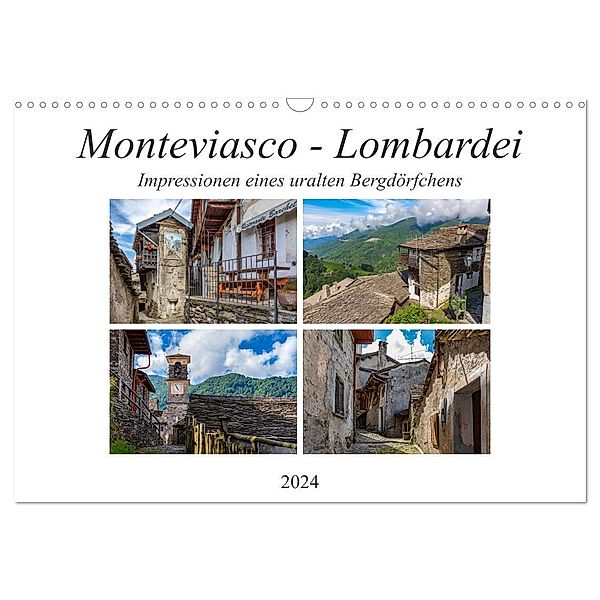 Monteviasco - Lombardei (Wandkalender 2024 DIN A3 quer), CALVENDO Monatskalender, Ursula Di Chito