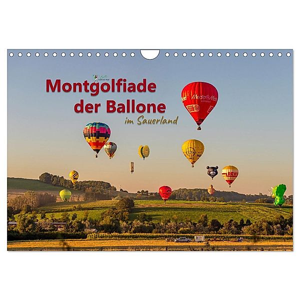 Montgolfiade der Ballone im Sauerland (Wandkalender 2025 DIN A4 quer), CALVENDO Monatskalender, Calvendo, Brittasiehtdiewelt, Britta Lieder