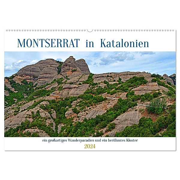 MONTSERRAT in Katalonien (Wandkalender 2024 DIN A2 quer), CALVENDO Monatskalender, Ulrich Senff