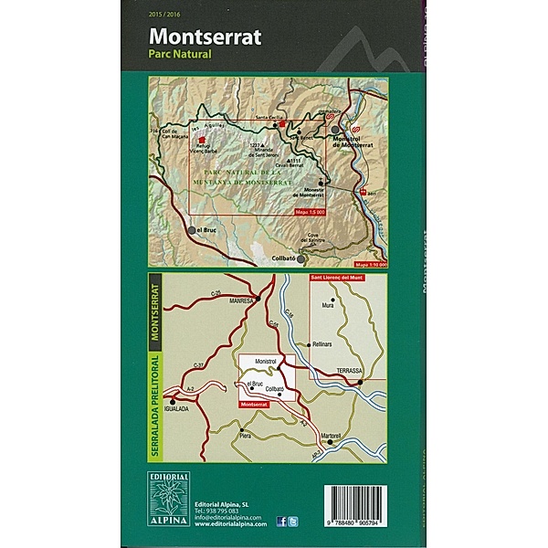 Montserrat Wanderkarte