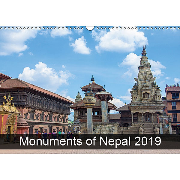 Monuments of Nepal 2019 (Wall Calendar 2019 DIN A3 Landscape), Sebastian Wallroth