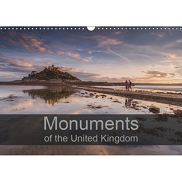 Monuments of the United Kingdom 2019 (Wall Calendar 2019 DIN A3 Landscape), Sebastian Wallroth