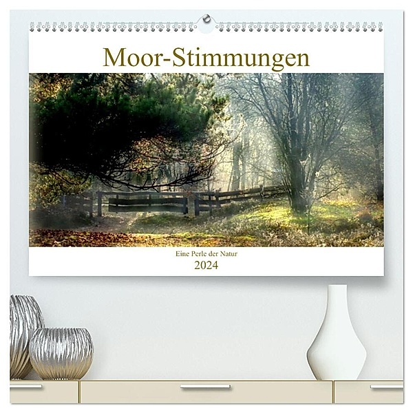 Moor-Stimmungen (hochwertiger Premium Wandkalender 2024 DIN A2 quer), Kunstdruck in Hochglanz, Vera Laake
