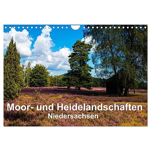 Moor- und Heidelandschaften Niedersachsen (Wandkalender 2024 DIN A4 quer), CALVENDO Monatskalender, Heinz E. Hornecker