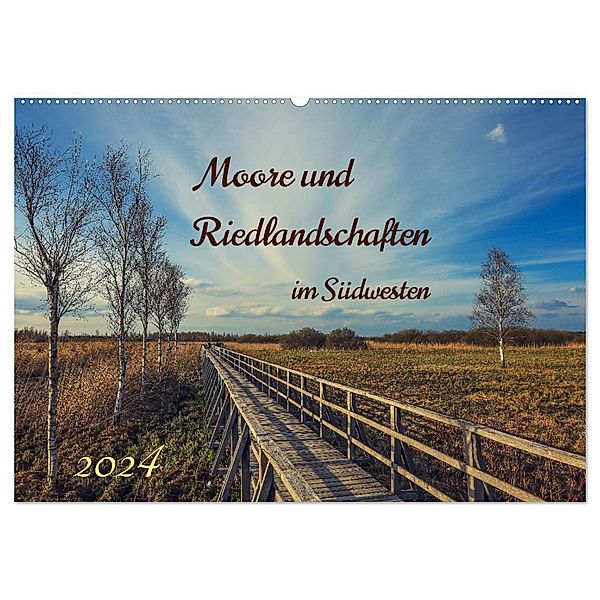 Moor und Riedlandschaften im Südwesten (Wandkalender 2024 DIN A2 quer), CALVENDO Monatskalender, Christine Horn