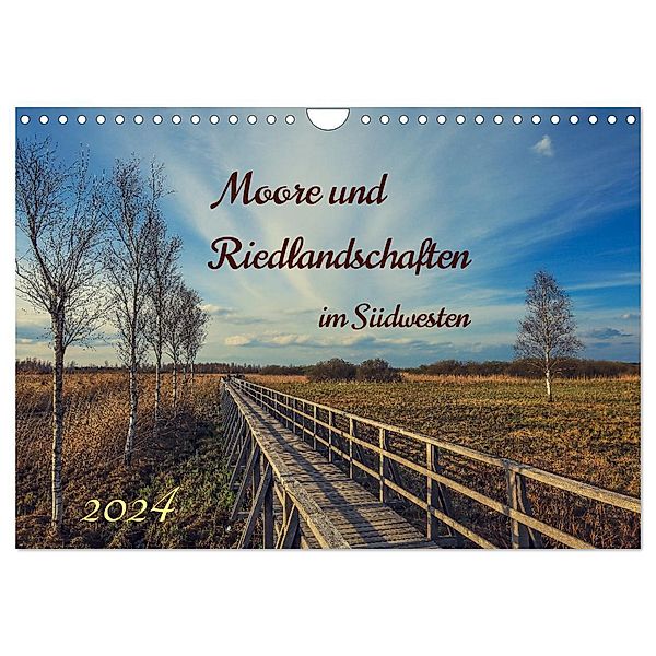 Moor und Riedlandschaften im Südwesten (Wandkalender 2024 DIN A4 quer), CALVENDO Monatskalender, Christine Horn