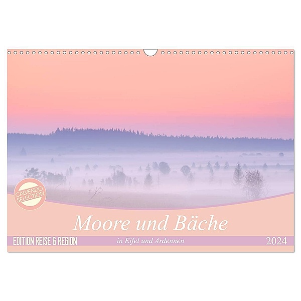 Moore und Bäche in Eifel und Ardennen (Wandkalender 2024 DIN A3 quer), CALVENDO Monatskalender, Rolf Schnepp