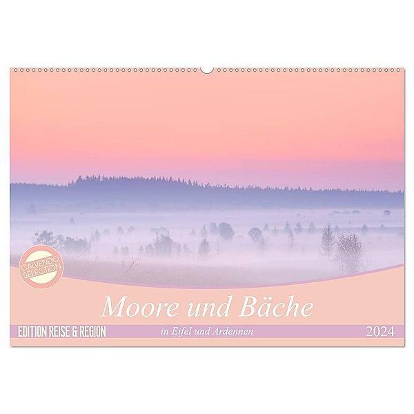 Moore und Bäche in Eifel und Ardennen (Wandkalender 2024 DIN A2 quer), CALVENDO Monatskalender, Rolf Schnepp