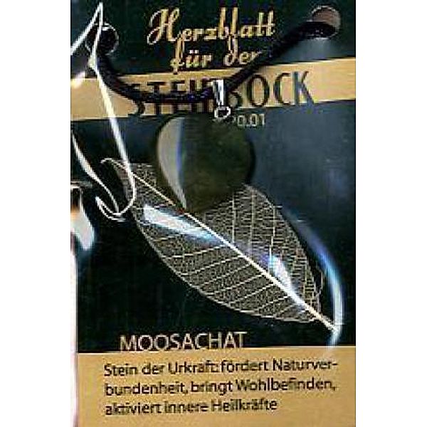 Moosachat Herzblatt, Glücksstein