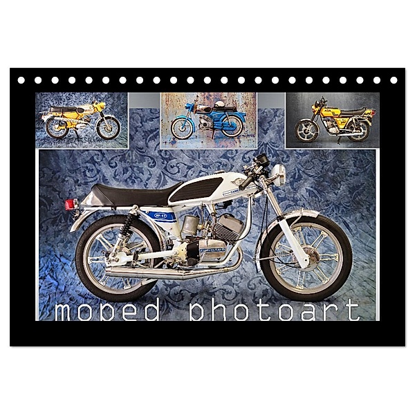 moped photoart (Tischkalender 2024 DIN A5 quer), CALVENDO Monatskalender, Ingo Laue