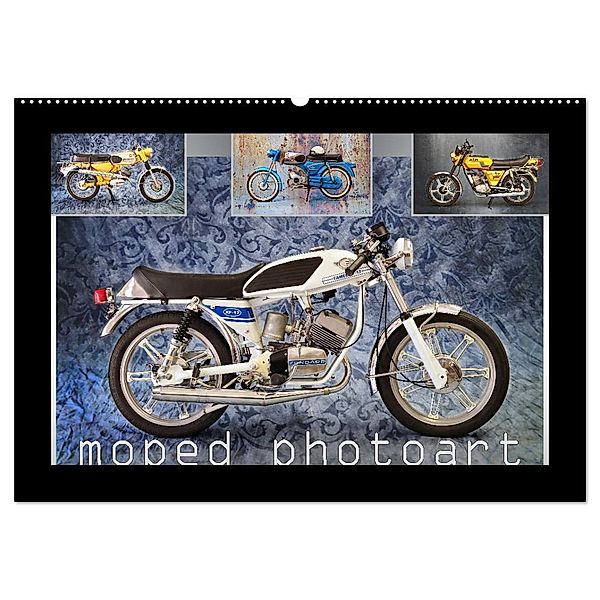 moped photoart (Wandkalender 2024 DIN A2 quer), CALVENDO Monatskalender, Ingo Laue