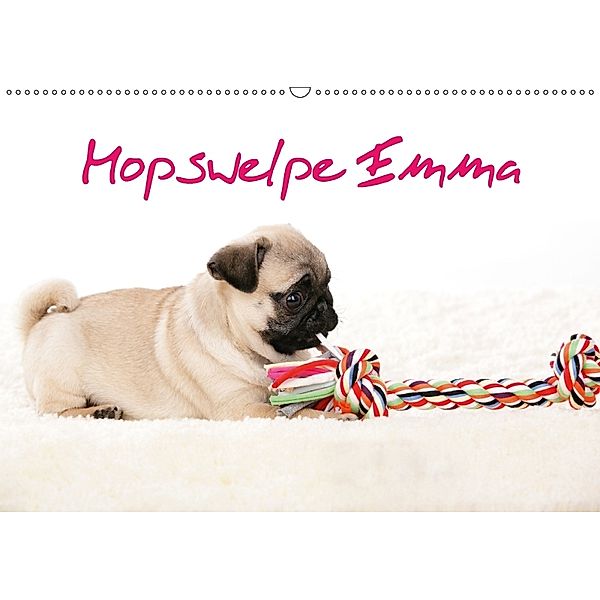 Mopswelpe Emma (Wandkalender 2018 DIN A2 quer), Sophie Tiller