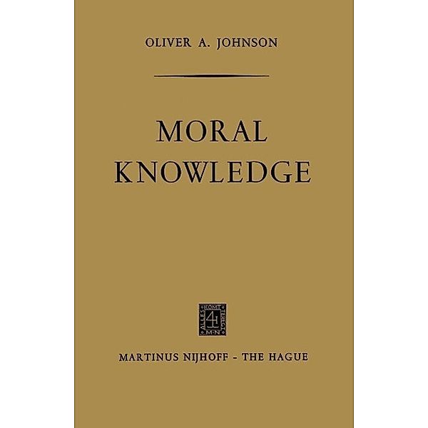 Moral Knowledge, Oliver A. Johnson