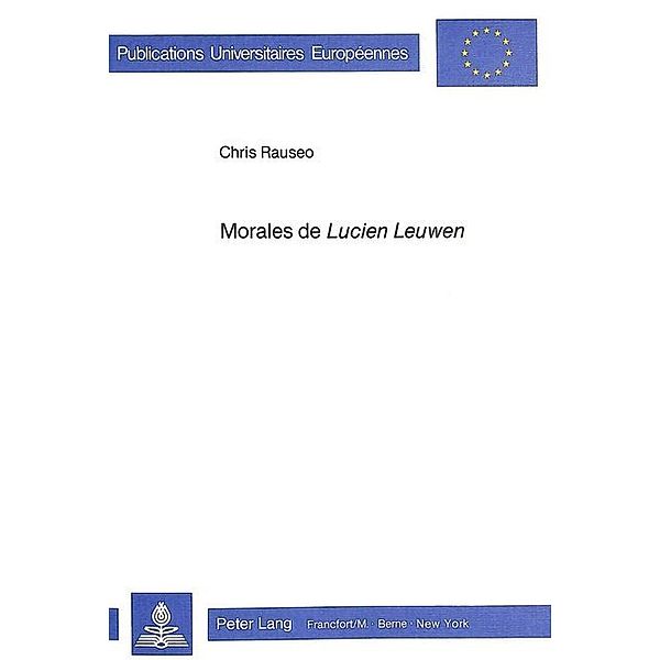 Morales de Lucien Leuwen, Chris Rauseo