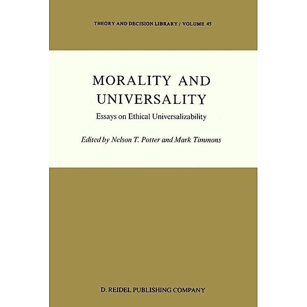 Morality and Universality / Theory and Decision Library Bd.45