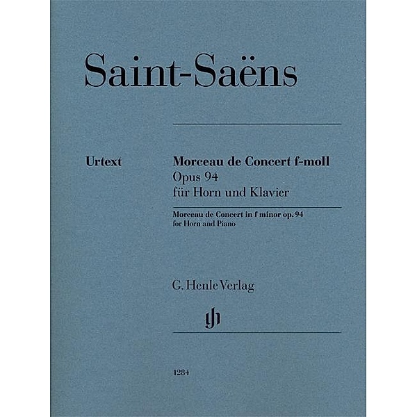 Morceau de Concert f-moll op. 94, für Horn in F und Klavier, Camille Saint-Saëns - Morceau de Concert f-moll op. 94