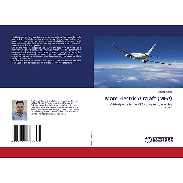 More Electric Aircraft (MEA), Ameet Kumar