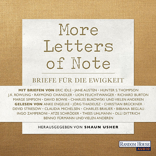 More Letters of Note, Shaun Usher