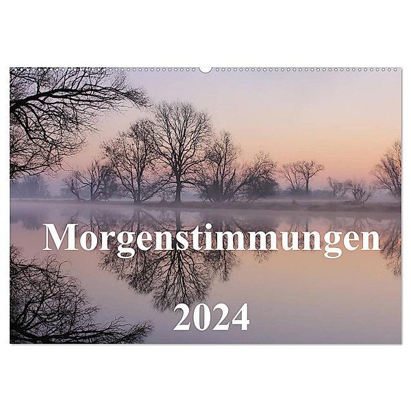 Morgenstimmungen 2024 (Wandkalender 2024 DIN A2 quer), CALVENDO Monatskalender, Jörg Hennig