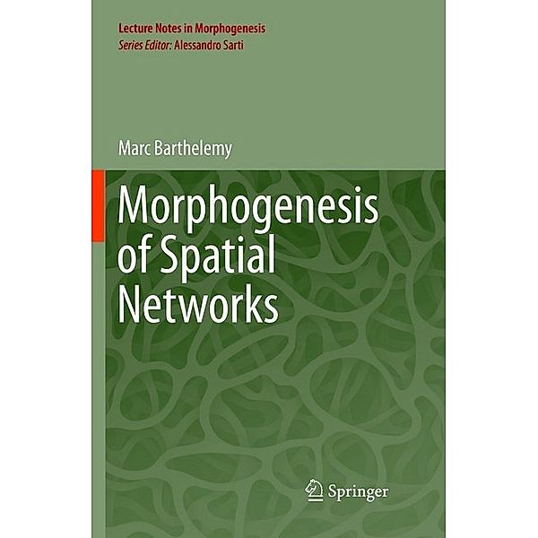 Morphogenesis of Spatial Networks, Marc Barthelemy