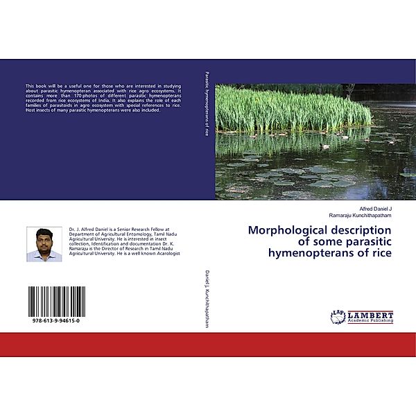 Morphological description of some parasitic hymenopterans of rice, Alfred Daniel J, Ramaraju Kunchithapatham