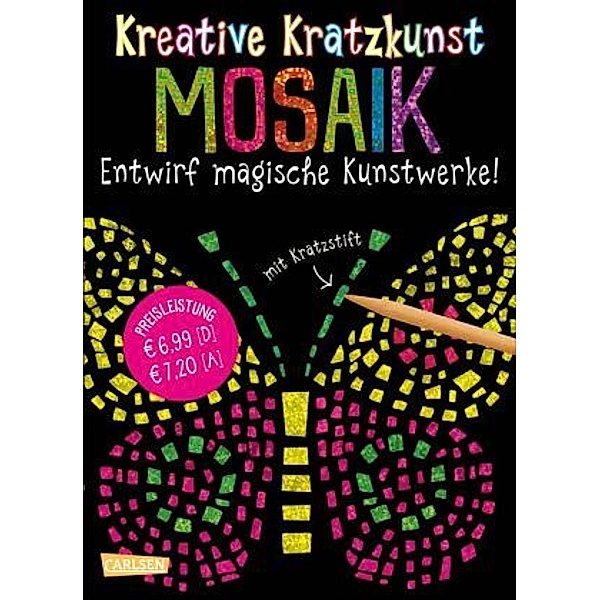 Mosaik: Set mit 10 Kratzbildern, Anleitungsbuch und Holzstift / Kreative Kratzkunst Bd.5, Anton Poitier