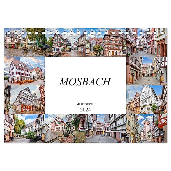 Mosbach Impressionen (Tischkalender 2024 DIN A5 quer), CALVENDO Monatskalender, Dirk Meutzner