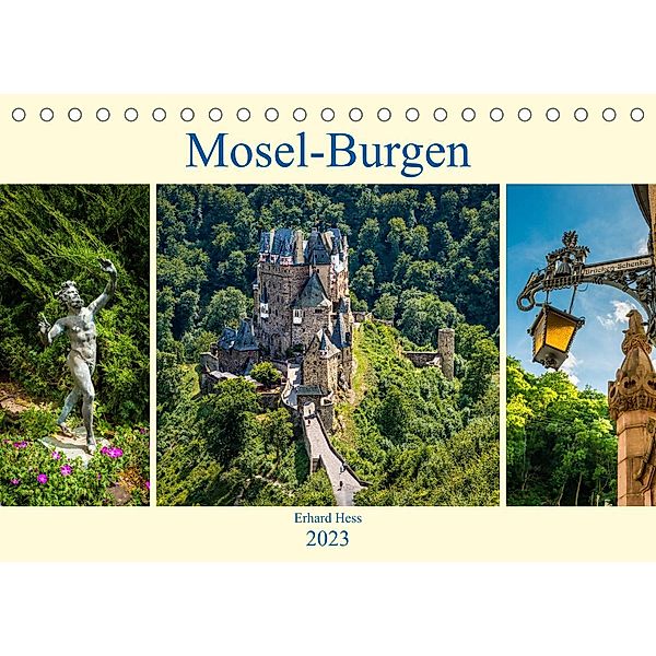 Mosel-Burgen (Tischkalender 2023 DIN A5 quer), Erhard Hess