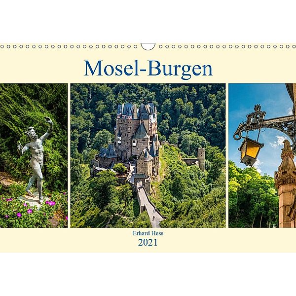 Mosel-Burgen (Wandkalender 2021 DIN A3 quer), Erhard Hess