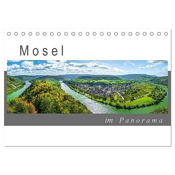 Mosel im Panorama (Tischkalender 2024 DIN A5 quer), CALVENDO Monatskalender, Jürgen Feuerer