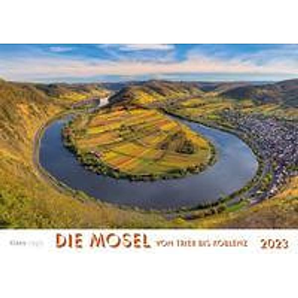 Mosel von Trier bis Koblenz 2023 Bildkalender A4 quer, spiralgebunden