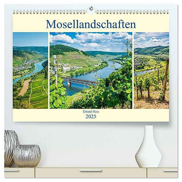 Mosellandschaften (hochwertiger Premium Wandkalender 2025 DIN A2 quer), Kunstdruck in Hochglanz, Calvendo, Erhard Hess