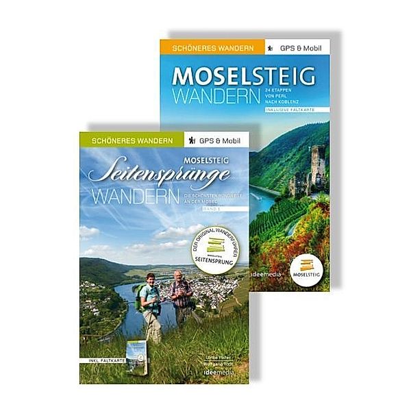 Moselsteig & Seitensprünge Geschenk-Set: Die schönsten Strecken- und Rundwege an der Mosel, 2 Bde., m. 2 Karten, Ulrike Poller, Wolfgang Todt