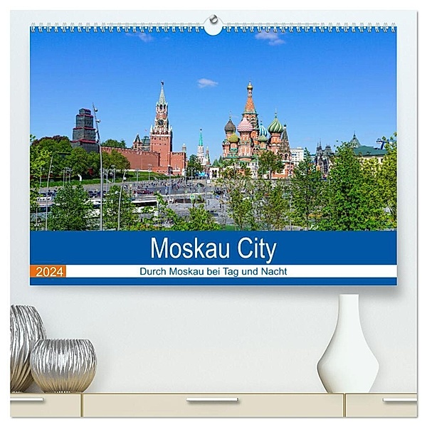 Moskau City (hochwertiger Premium Wandkalender 2024 DIN A2 quer), Kunstdruck in Hochglanz, Markus Nawrocki