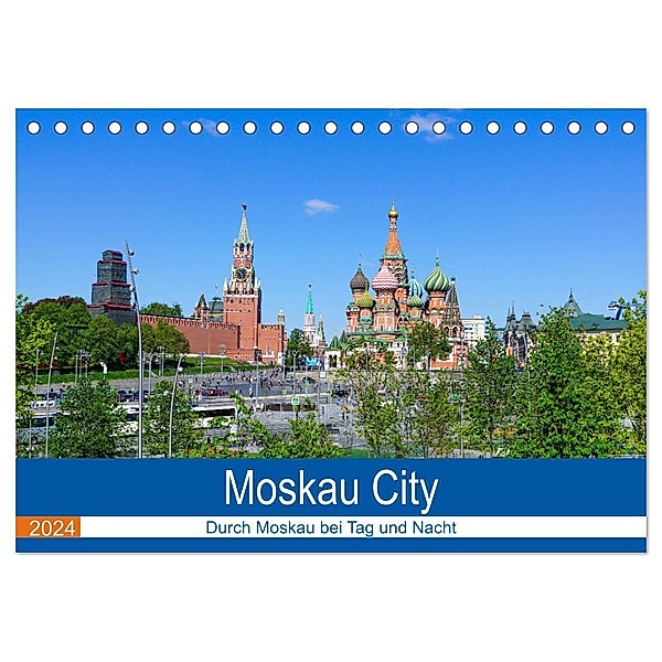 Moskau City (Tischkalender 2024 DIN A5 quer), CALVENDO Monatskalender, Markus Nawrocki